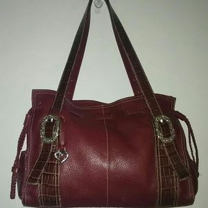Brighton Womens SouthWestern Style Leather Satchel